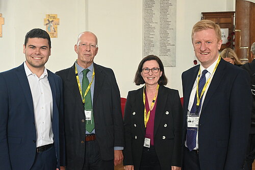 Emma with the other Hertsmere General Election candidates at Aldenham School hustings.