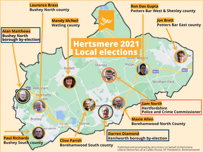 Hertsmere Candidates May 6th 2021