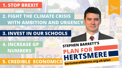 Stephen Barrett's Plan for Hertsmere